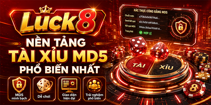 Nền tảng Tài xỉu MD5 phổ biến Luck8